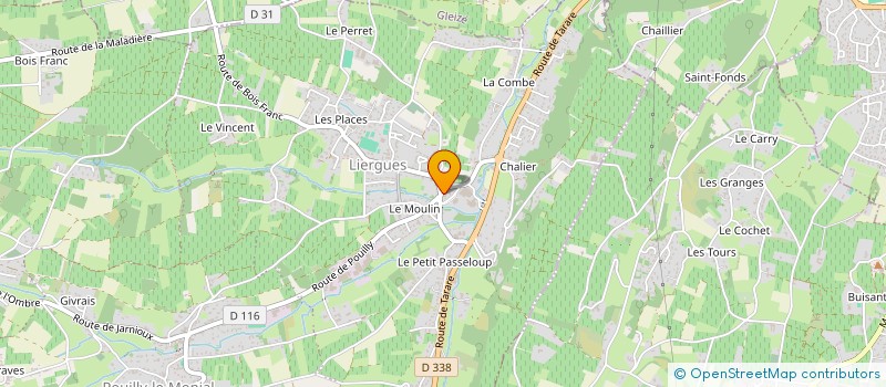 localisation de l'entreprise ARAPAIMA  PORTE DES PIERRES DOREES