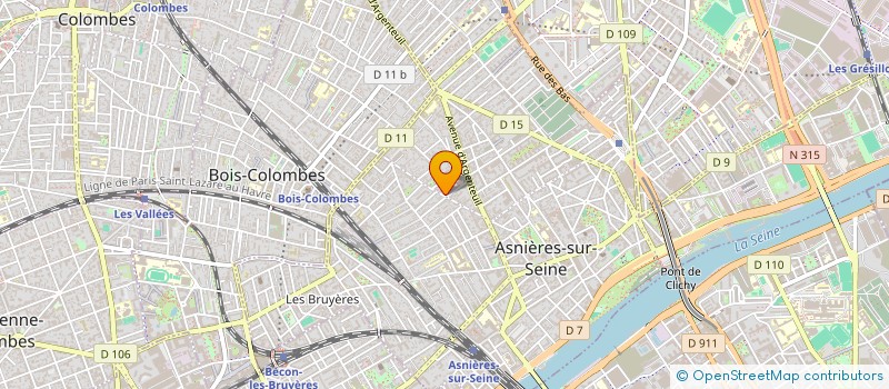 localisation de l'entreprise ARAPEDE  ASNIERES-SUR-SEINE