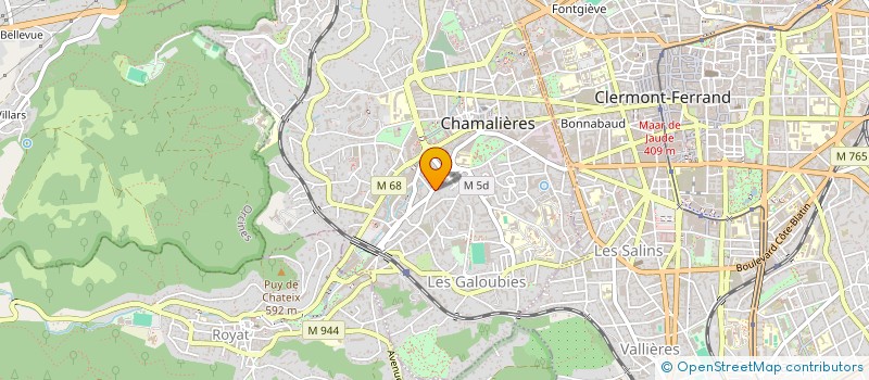 localisation de l'entreprise ARAPO  CHAMALIERES