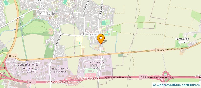 localisation de l'entreprise ARARAT  DEMOUVILLE