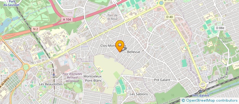 localisation de l'entreprise ARAS à VILLEPINTE