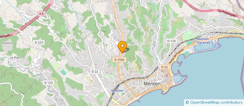 localisation de l'entreprise ARAS à MENTON