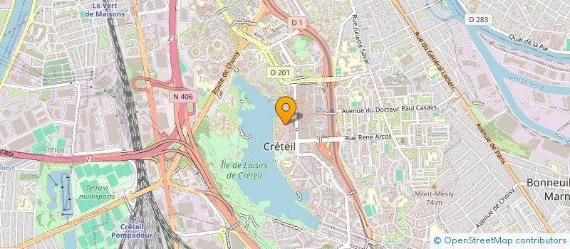 localisation de l'entreprise ARAS à CRETEIL