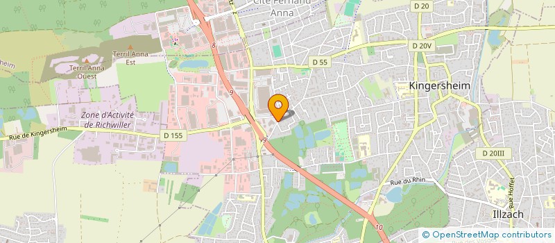 localisation de l'entreprise ARAS CONSULTING à KINGERSHEIM