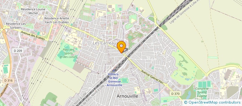 localisation de l'entreprise ARAS IMMO  ARNOUVILLE