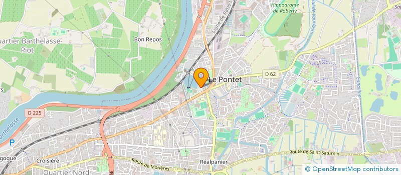 localisation de l'entreprise ARAS MACONNERIE  LE PONTET