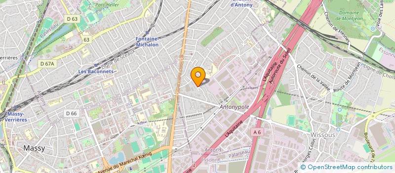 localisation de l'entreprise ARASOFT à ANTONY
