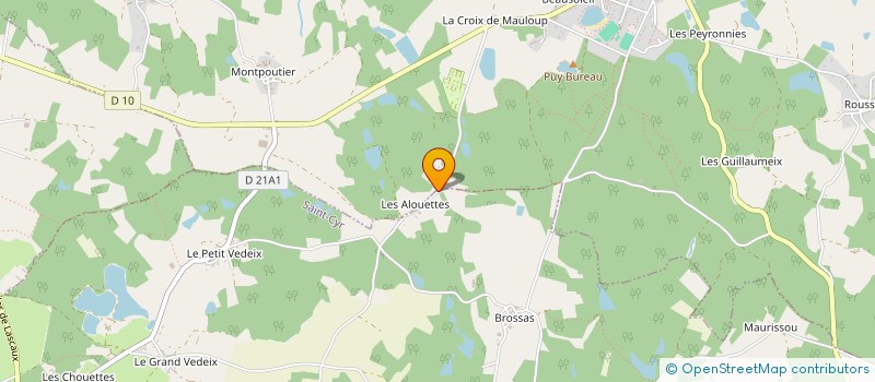 localisation de l'entreprise ARAUCARIA AUX ALOUETTES à COGNAC-LA-FORET