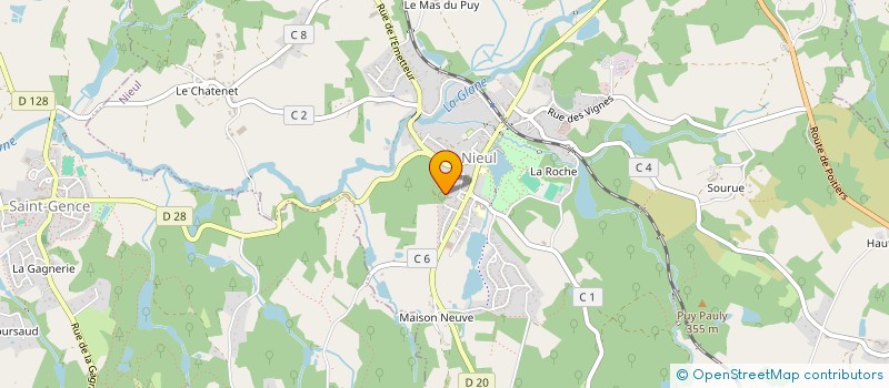 localisation de l'entreprise ARAUJO à NIEUL