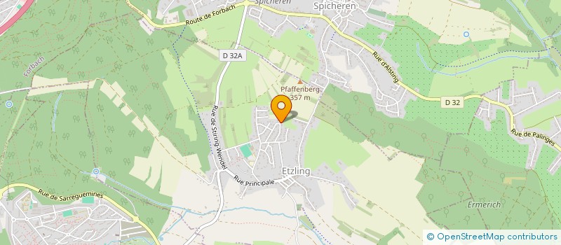 localisation de l'entreprise ARAUJO CHAUFFAGE  ETZLING