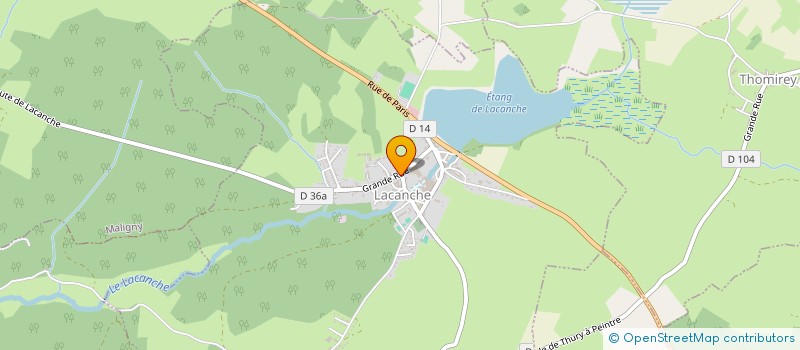 localisation de l'entreprise ARAUJO E&M COUVERTURE  CUSSY-LE-CHATEL