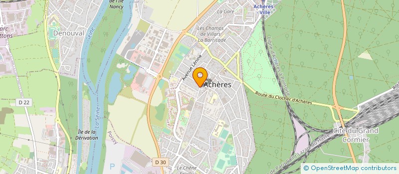 localisation de l'entreprise ARAUJO EURO TRANS  ACHERES
