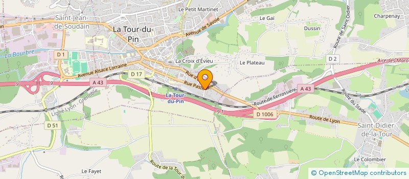 localisation de l'entreprise ARAUJO-PASCOAL  LA TOUR-DU-PIN