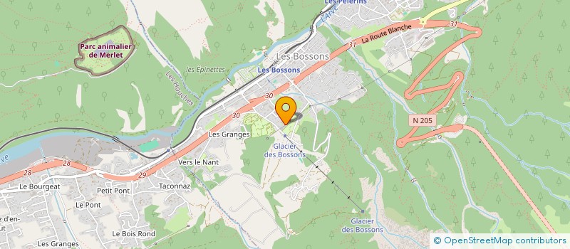 localisation de l'entreprise ARAUJO SILVA ET NELO  CHAMONIX-MONT-BLANC