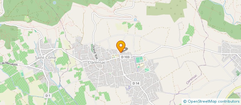 localisation de l'entreprise ARAV  CLARENSAC