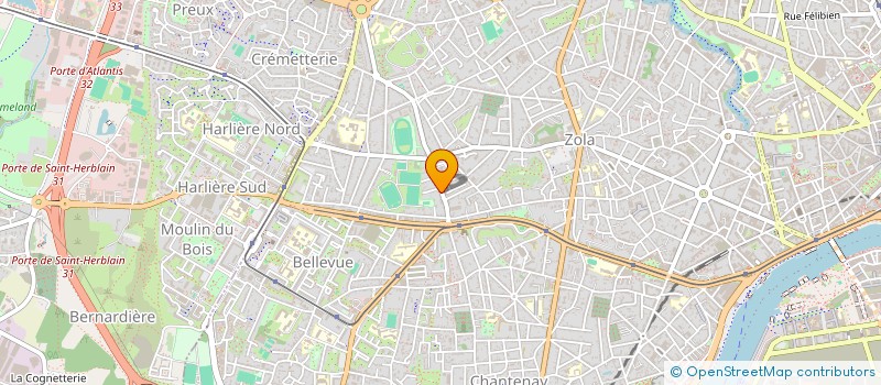 localisation de l'entreprise ARAVAL à NANTES