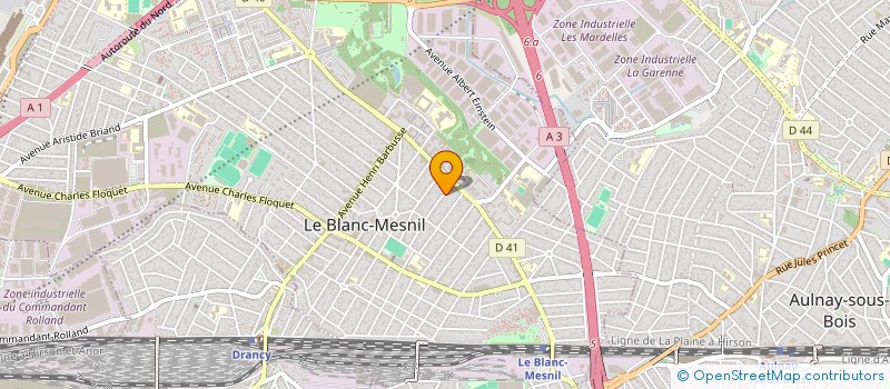 localisation de l'entreprise ARAVAL à AULNAY SOUS BOIS
