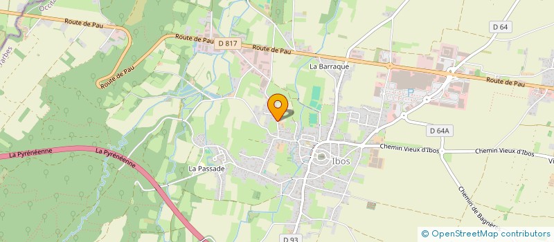 localisation de l'entreprise ARAVIA TP  IBOS