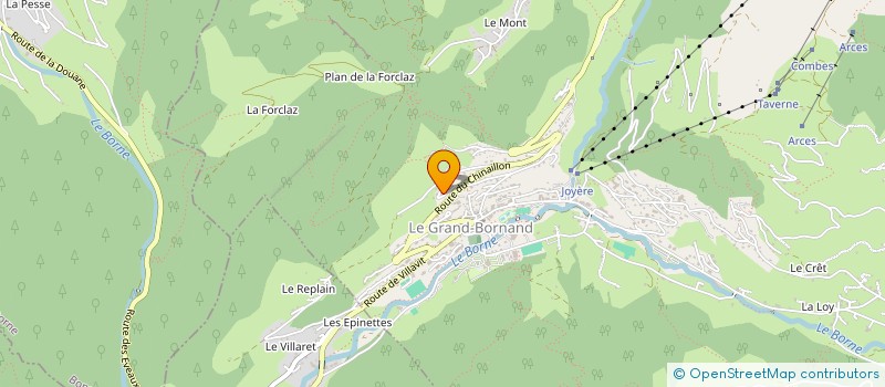localisation de l'entreprise ARAVIS 3000 à LE GRAND-BORNAND