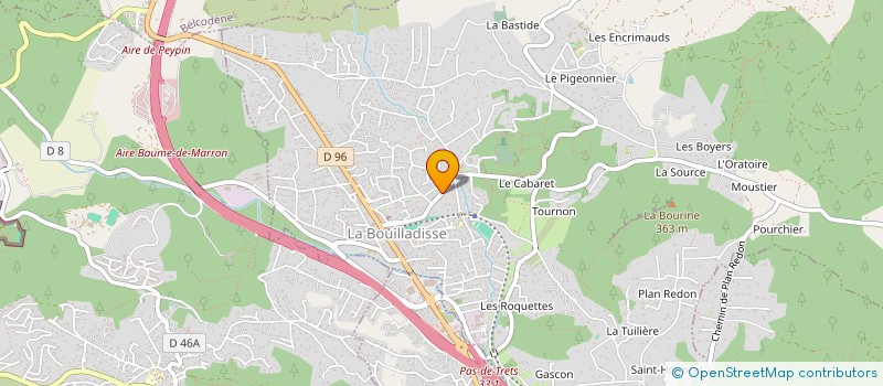 localisation de l'entreprise ARAVIS  LA BOUILLADISSE