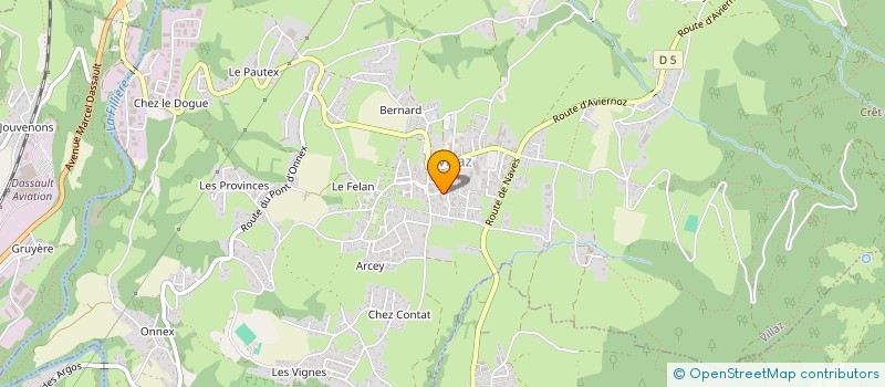 localisation de l'entreprise ARAVIS AMBULANCES  ANNECY