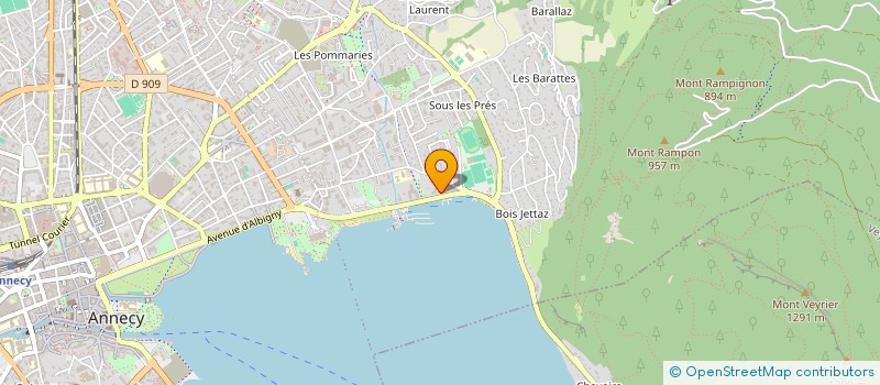 localisation de l'entreprise ARAVIS ET CLOUS  ANNECY