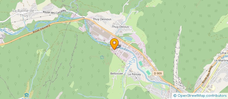 localisation de l'entreprise ARAVIS FERRONNERIE  THONES