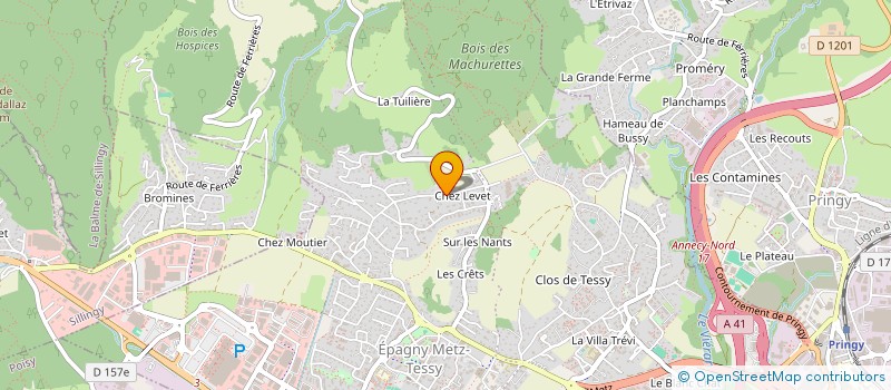 localisation de l'entreprise ARAVIS RENOVATION ET SERVICES  EPAGNY METZ-TESSY