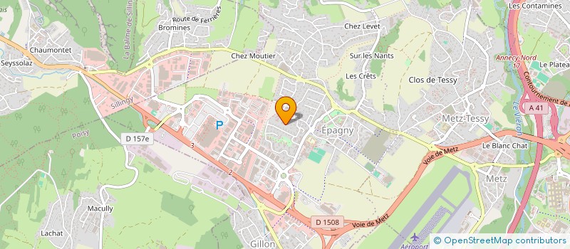 localisation de l'entreprise ARAVIS STORES à EPAGNY METZ-TESSY