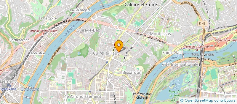 localisation de l'entreprise ARAVIS TECHNOLOGIES à CALUIRE-ET-CUIRE