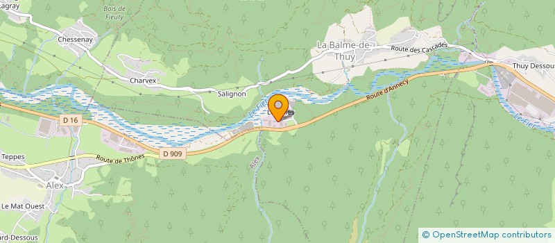 localisation de l'entreprise ARAVIS TRANSPORT LOGISTIQUE à LA BALME-DE-THUY
