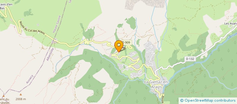 localisation de l'entreprise ARAVISENERGIES  LA GIETTAZ