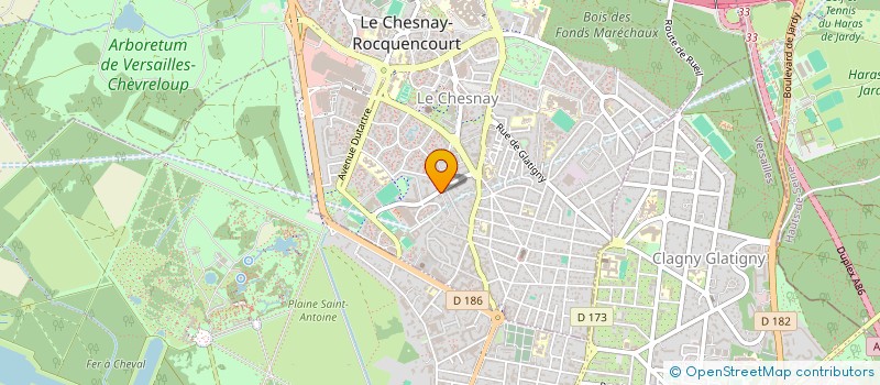 localisation de l'entreprise ARAWAK CONSULTING  LE CHESNAY-ROCQUENCOURT