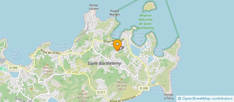 localisation de l'entreprise ARAWAK CROISIERES CARAIBES à SAINT BARTHELEMY