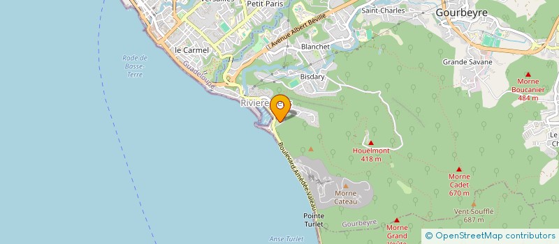 localisation de l'entreprise ARAWAK IMMO  GOURBEYRE