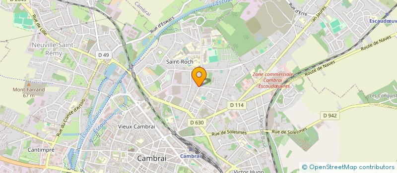 localisation de l'entreprise ARAX 2 à CAMBRAI