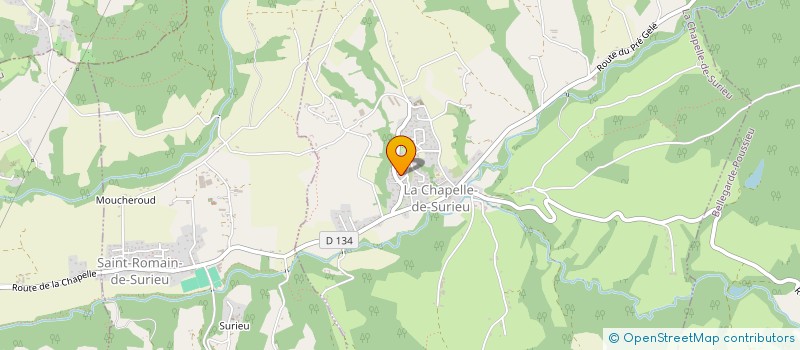 localisation de l'entreprise ARAX  LE PEAGE-DE-ROUSSILLON