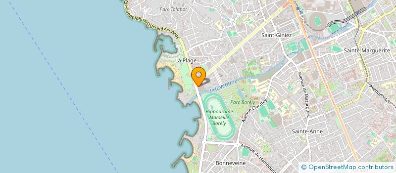 localisation de l'entreprise ARAX IMMOBILIER à MARSEILLE 8EME