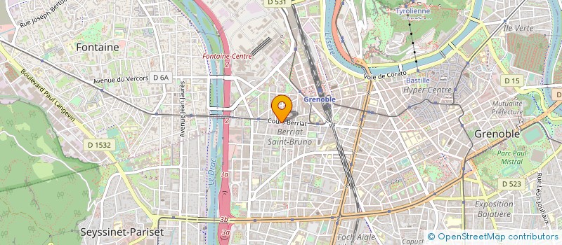 localisation de l'entreprise ARAYMOND ENERGIES à GRENOBLE