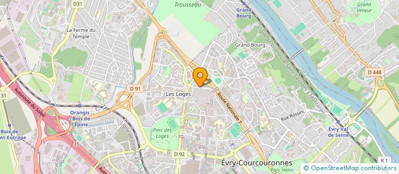 localisation de l'entreprise ARAZ AUTO à EVRY-COURCOURONNES