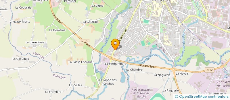 localisation de l'entreprise ARAZ BATIMENT  FOUGERES