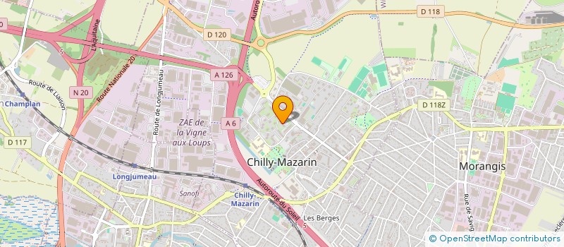 localisation de l'entreprise ARAZA CONSEIL  CHILLY-MAZARIN
