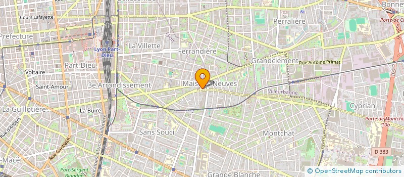 localisation de l'entreprise ARAZOM  VILLEURBANNE