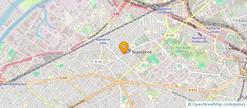 localisation de l'entreprise ARB à NANTERRE