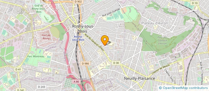 localisation de l'entreprise ARB à ROSNY-SOUS-BOIS