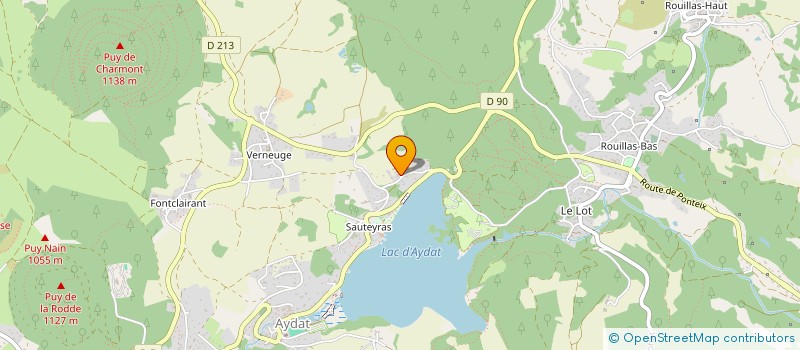 localisation de l'entreprise ARB'AUVERGNE  AYDAT