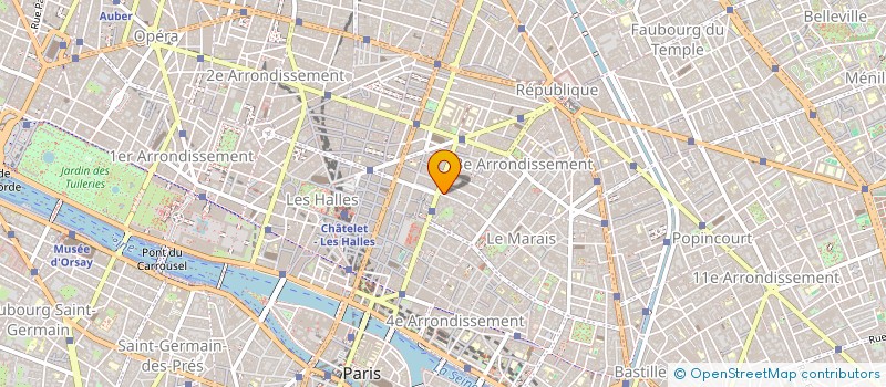 localisation de l'entreprise ARBA à PARIS