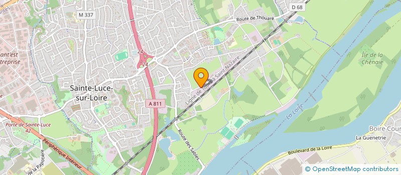 localisation de l'entreprise ARBA IMMO  SAINTE-LUCE-SUR-LOIRE