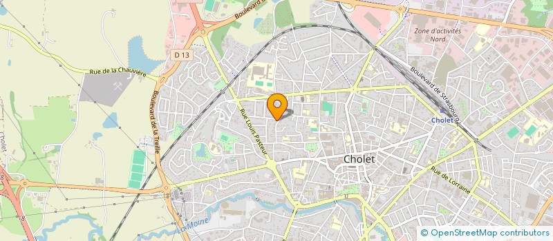 localisation de l'entreprise ARBACA à CHOLET
