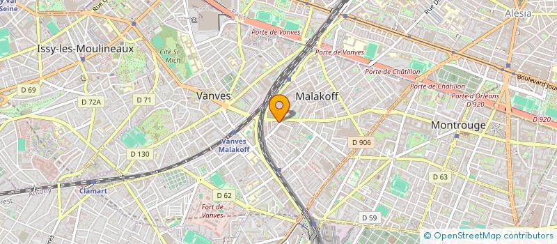 localisation de l'entreprise ARBACO à MALAKOFF